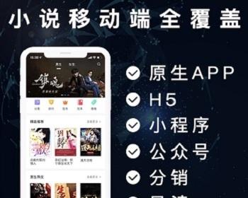高质量小说阅读app，安卓IOS微信公众号小程序wap站，到手即可以打包上架
