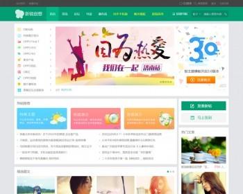【整站带测试数据】discuz模板 V3.1新锐创想轻主题社区电脑+手机