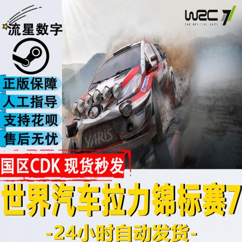 Steam正版国区KEY 世界汽车拉力锦标赛7 RC7 WRC 7  激活码CDKEY