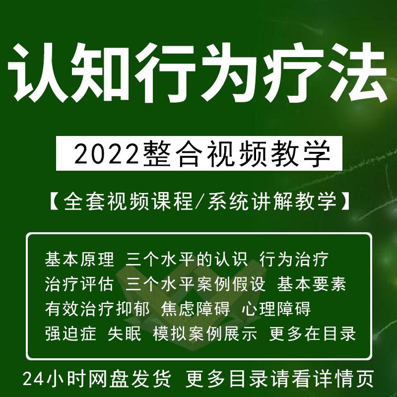 CBT认知行为疗法视频课程教学改变认知心理治疗讲座教程案例讲解