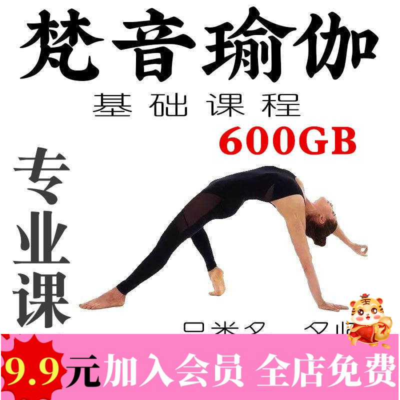 瑜伽会员课程基础教程视频600G学习资料梵音瑜伽电子档合集流瑜伽