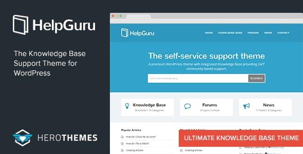 HelpGuru 知识库WordPress主题完整汉化版[1.7.5]