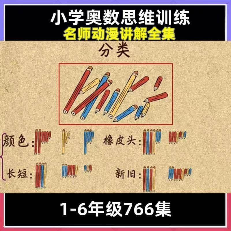 小学奥数视频课素材趣味爆笑看动画片全集语文启蒙动漫电子版素材