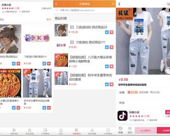PHP移动端商城源码 H5商城系统 抖音商城小店源码 附教程