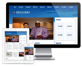 公共关系协会网站模板|含正版受权|可扩展微信公众号小程序