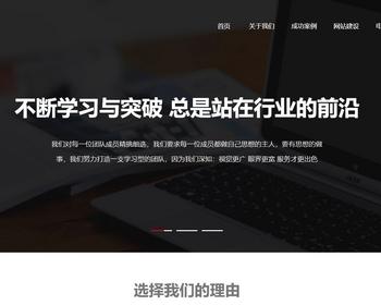 K166（自适应移动端）响应式高端网站建设pbootcms网站模板 互联网营销类建站设计公司网站源码