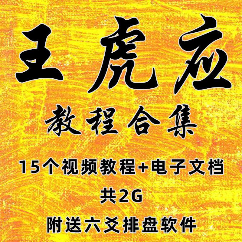 王虎应六爻预测占卦断风水十二支视频教程全集资料自学送排盘软件