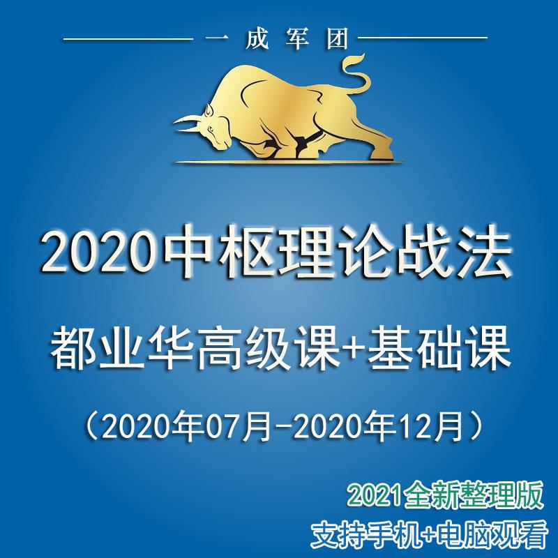 中枢理论战法 都业华高级课 缠论视频教程108课 炒股神器股票学习