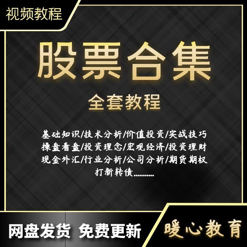 股票视频教程合集炒股入门知识操盘手投资技术分析期货实战学习课