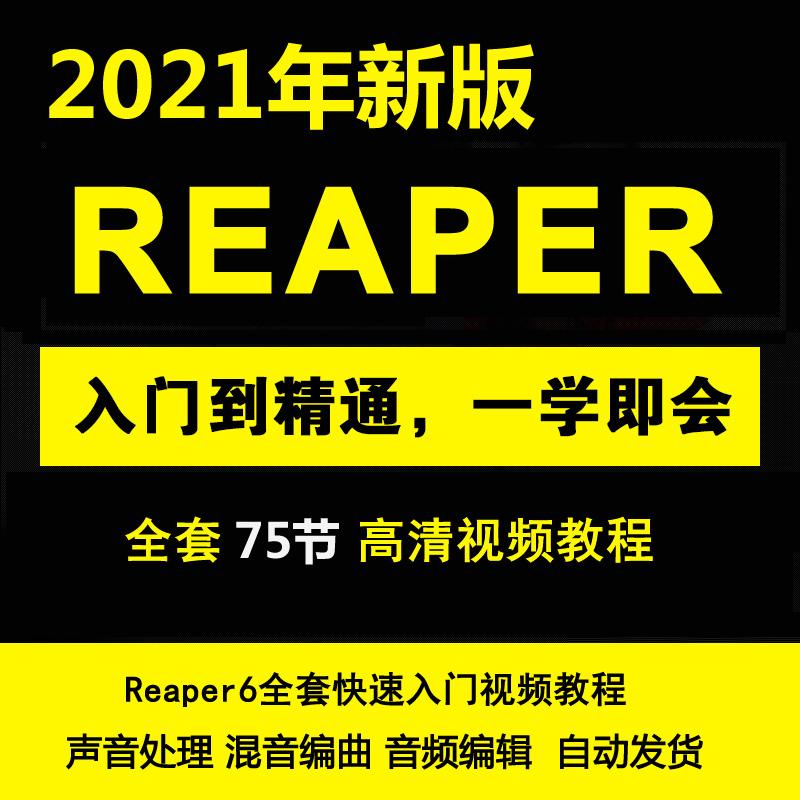 2021REAPER声音处理编曲零基础中文视频REAPER6快速入门视频教程