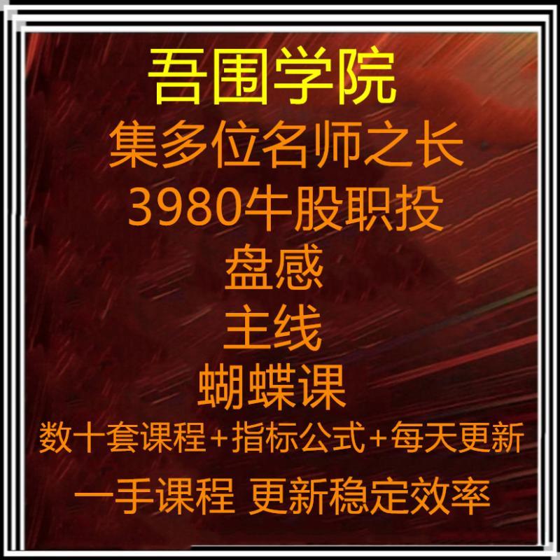 炒股理财投资视频课程蝴蝶入门高阶技术分析教程股票实战财商教育