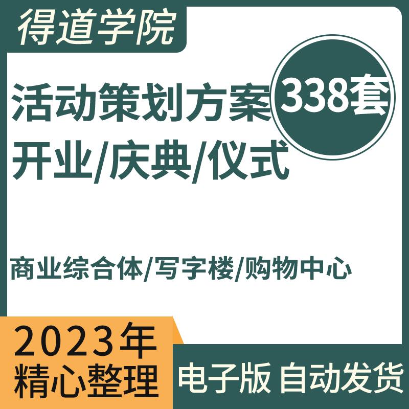 开业庆典仪式活动策划方案PPT/PDF成品模板素材资料典礼庆典仪式