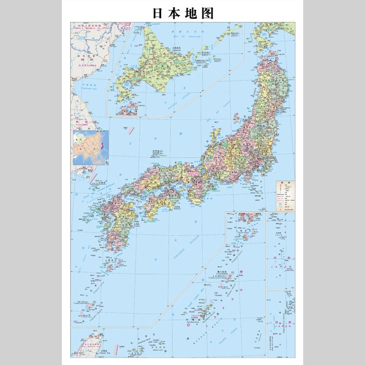 日本地图电子版设计素材文件