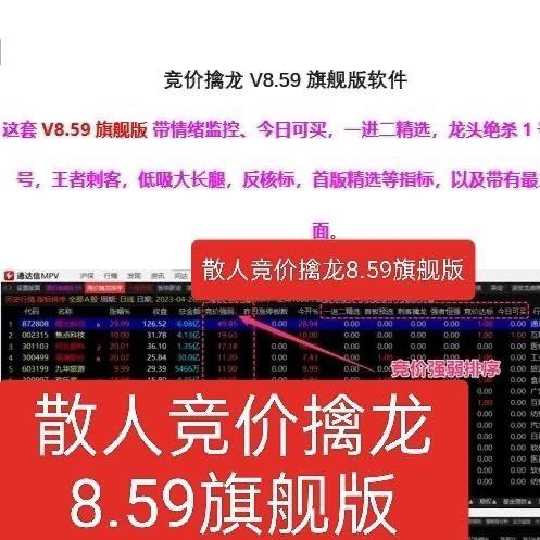 2023年5月上新散人竞价擒龙v8.59旗舰版无加密源码