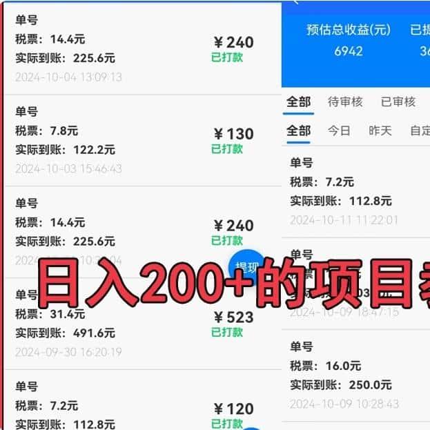 2024网络小项目手机在家操作捞偏门居家日结小本创业教程视频