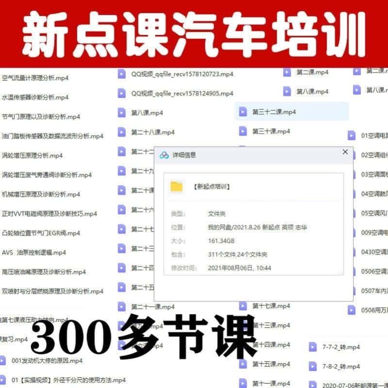 新起点课汽车培训戴老师电路资料电控发动机空调底盘发动机新能源