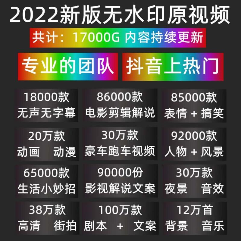 热门抖音短视频素材抖音视频剪辑制作快手励志无水印视频解说文案