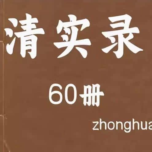 清实录满洲实录全60册 资料国图资源PDF电子版素材