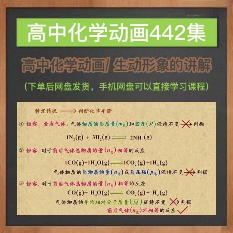 看动画学高中化学动画学习资源442集高中化学网课学习素材