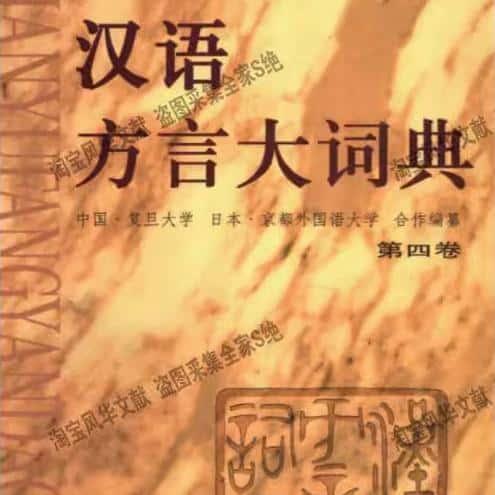 汉语方言大词典全5册 个各种研究电子资料资源PDF电子版素材