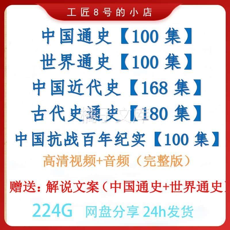 中国通史近代史古代史世界通史历史纪录片高清视频素材解说词文案