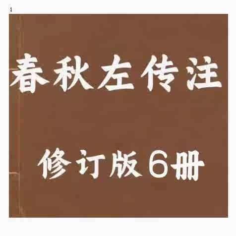 春秋左传注修订版 6册 个各种了解素材电子资料服务资源PDF电子版