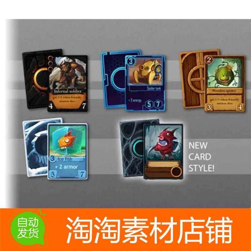 Unity TCG Card Design 1.1 卡片设计材质插件贴图素材资源