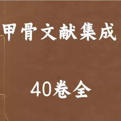 甲骨文献集成40卷全 研究电子资源资料各种PDF电子版素材