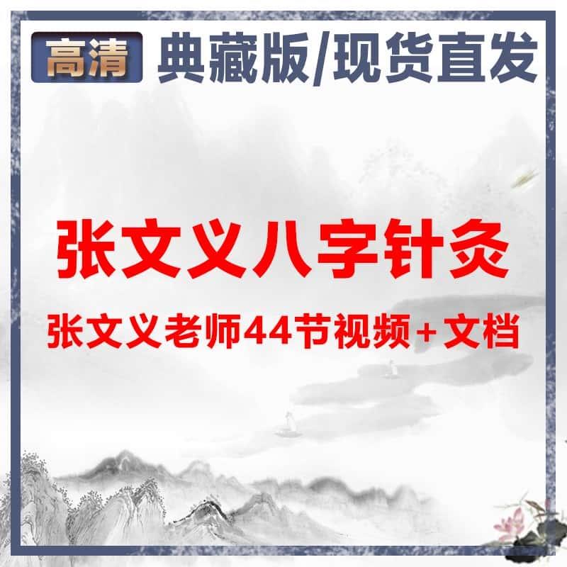 张文义八字针灸通经络疗法培训44集视频文档学习中医基础理论知识