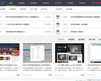 高仿码农网网站源码素材站源码站源码