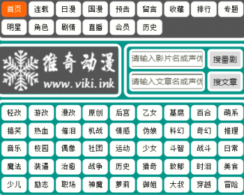 影视站，动漫站，可以改，看需要什么都可以。
