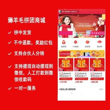薅羊毛拼团商城 2.4.8 多开版 新增检测人数满了 自动成团 优化后台订单列表的加载速度