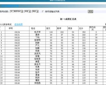 ASP学校成绩查询源码程序系统  成绩统计 EXCEL导入导出  改版2