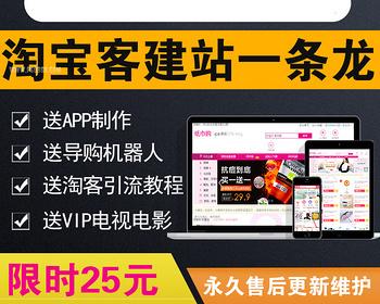 淘客网站一条龙建站大淘宝客更新淘口令购物优惠券网站自动采集送APP