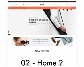 Shopify主题独立站时装、数码、游戏、食品、设施、家用电器模板跨境电商5种风格MINTEE
