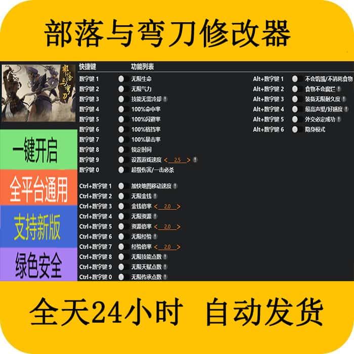 部落与弯刀 STEAM/EPIC正版游戏修改器 科技辅助工具 不含游戏