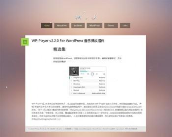 WordPress博客主题清爽的单栏博客主题
