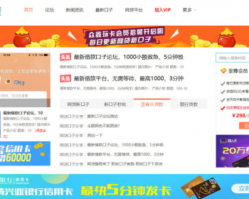 网贷信誉卡模板 电脑版商业版V1.2GBK+UFT8双版本带分类信息
