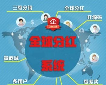全球分红商城系统股东分红团队分红级差奖三级分销无限级分销定制开发